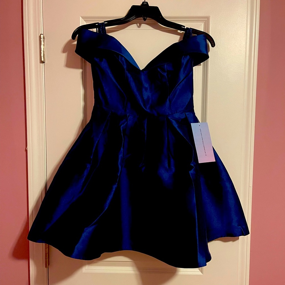 Super Cute Royal Blue Cocktail Dress